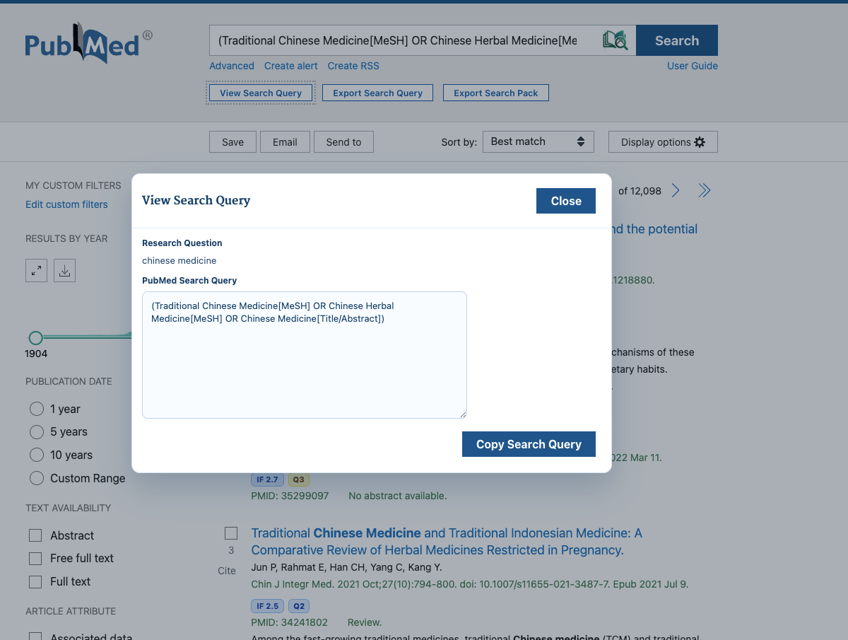 Screenshot 2: Journal signal